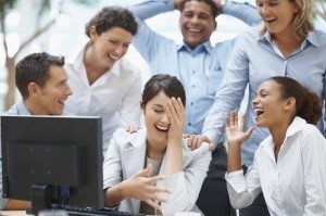 Employees Laughing at Work
